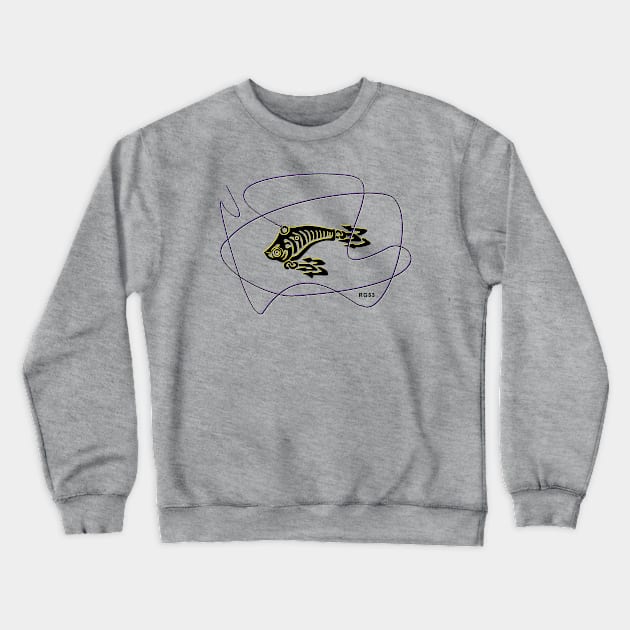 Casting Lure Design, Art of Fishing Crewneck Sweatshirt by The Witness